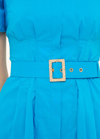 Блакитна кежуал сукня BGL однотонна