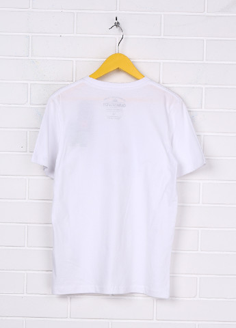 Белая летняя футболка с коротким рукавом Quiksilver