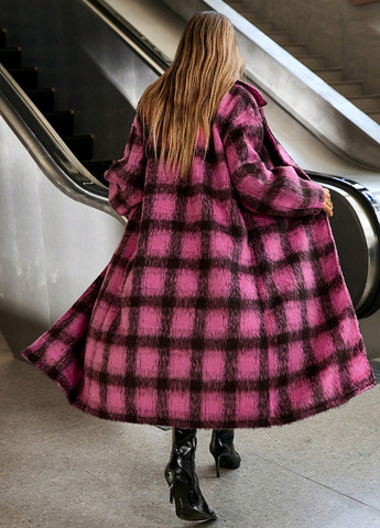 Рожеве демісезонне Пальто двобортне SHEIN