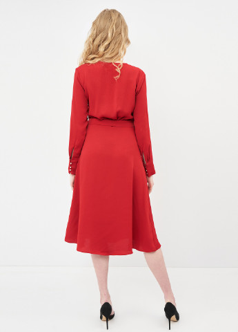 Червона кежуал сукня H&M однотонна