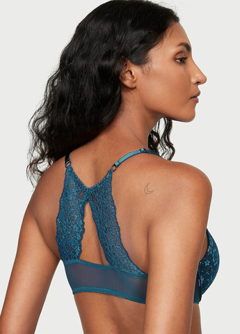 Синий демисезонный комплект (бюстгальтер, трусики) Victoria's Secret