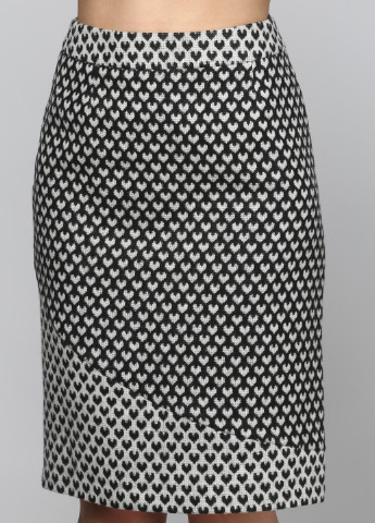 Черная кэжуал с геометрическим узором юбка Natali Bolgar миди