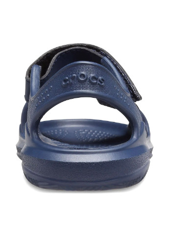 Синие кэжуал сандалии Crocs на липучке