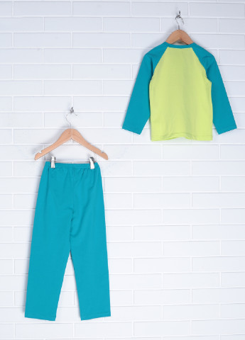 Бірюзова всесезон пижама (реглан, брюки) Фабрика наш одяг