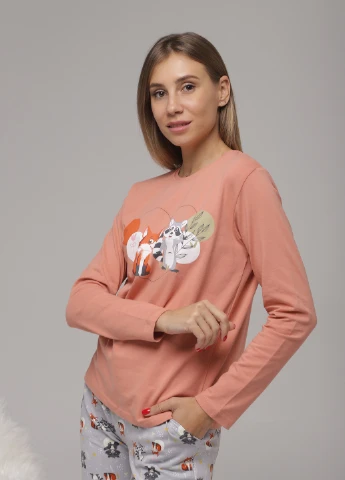 Помаранчева всесезон піжама Nicoletta