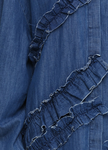 Синя джинсова сукня Zara однотонна