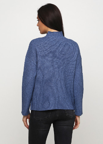 Голубой демисезонный свитер Max long fashion