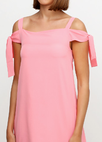Розовое кэжуал платье Ravol однотонное