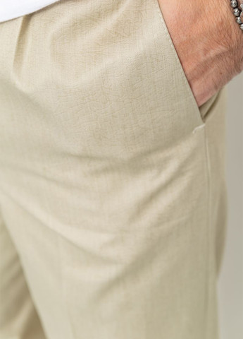 Светло-бежевые кэжуал демисезонные прямые брюки Ager