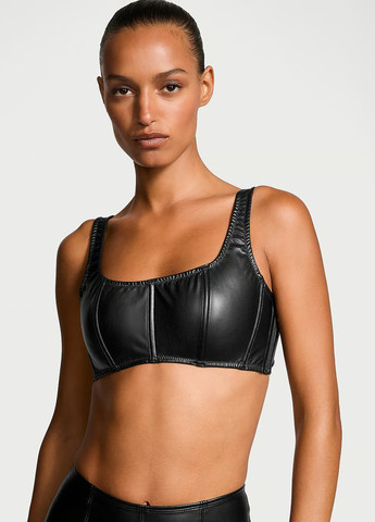 Чорний демісезонний комплект (топ, трусики) Victoria's Secret