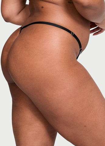 Чорний демісезонний комплект (топ, трусики) Victoria's Secret