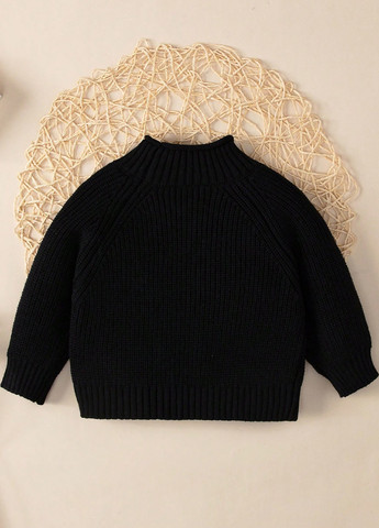 Черный демисезонный свитер SHEIN