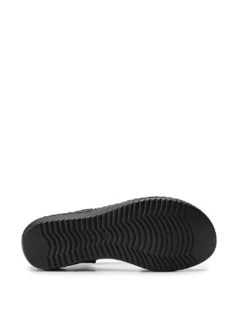 Черные сандалі go soft wi21-3020-02 GO SOFT без застежки с тиснением