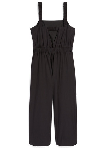 Комбинезон C&A комбинезон-брюки однотонный чёрный кэжуал хлопок