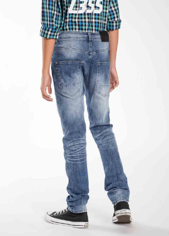 Серо-голубые демисезонные джинсы Reporter Young