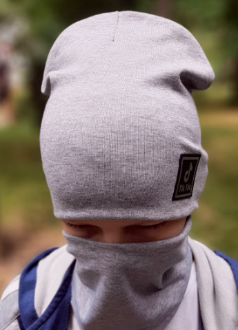 Детская шапка с хомутом КАНТА размер 48-52, серый (OC-255) Канта (212242523)