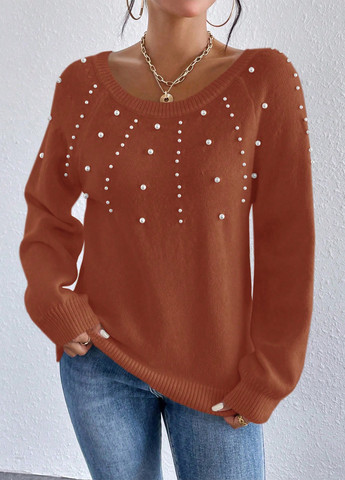Терракотовый демисезонный джемпер джемпер SHEIN