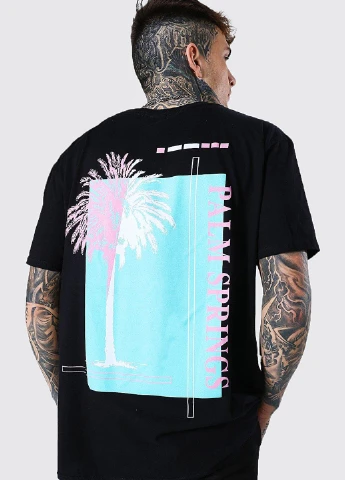 Чорна футболка Boohoo