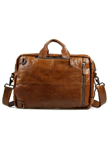 Чоловіча шкіряна дорожня сумка 38х27х15 см Vintage (252413434)