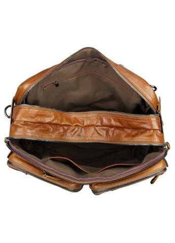 Чоловіча шкіряна дорожня сумка 38х27х15 см Vintage (252413434)