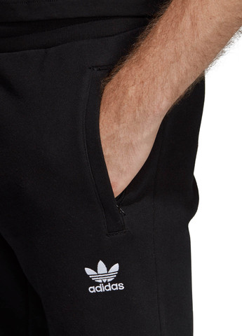 Черные кэжуал, спортивные демисезонные джоггеры брюки adidas