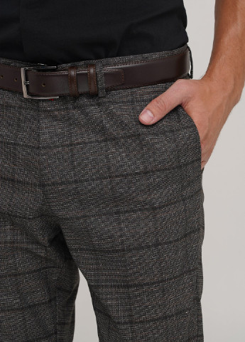 Темно-серые классические демисезонные классические, зауженные, укороченные брюки Trend Collection