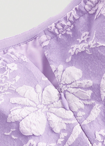 Лиловое праздничный, коктейльное, вечернее платье с корсетом SHEIN с цветочным принтом