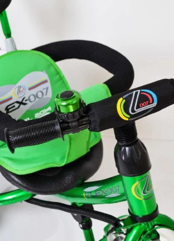 Трех-колесный Велосипед с родительской ручкой Lex-007 (12/10 AIR wheels) Green Sigma (251788293)