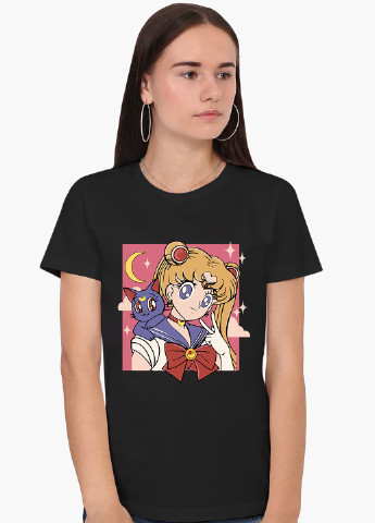 Футболка жіноча аніме Сейлор Мун (Sailor Moon) (8976-2659) XXL MobiPrint - (227212263)