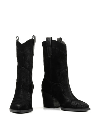 Черные осенние полусапоги Le'BERDES