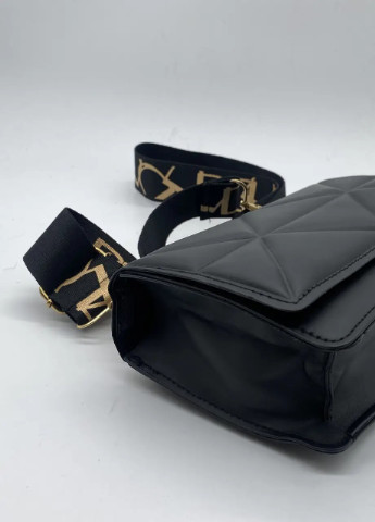 Женская классическая сумка 10277 на ремешке через плечо черная No Brand (252971330)