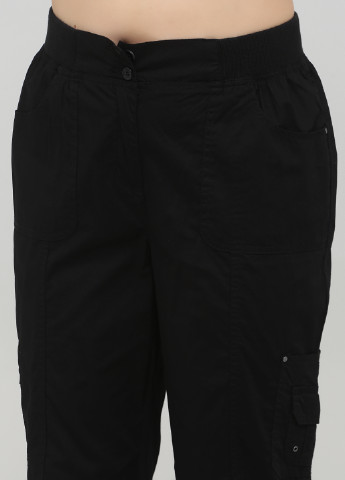 Черные кэжуал демисезонные прямые брюки Long Island