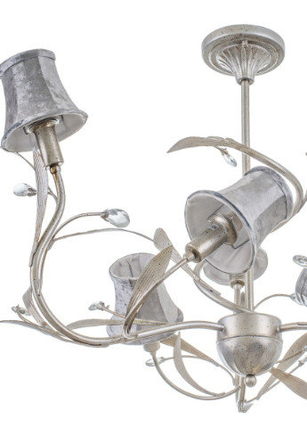 Люстра підвісна флористика з абажуром BKL-418S/6 E14 BLACK Brille (253887079)