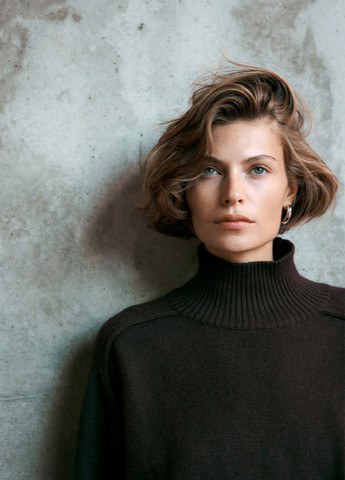 Кавовий зимовий светр H&M