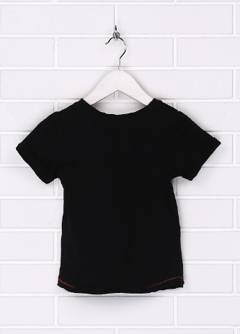Черная летняя футболка с коротким рукавом Mothercare