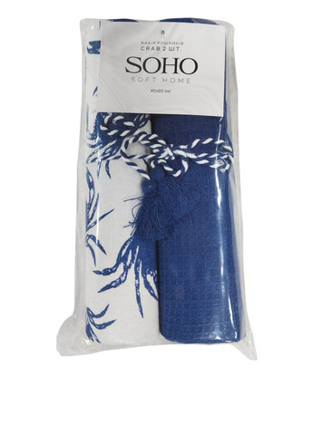 Рушник (2 шт.), 40х60 см Soho морська тематика комбінований