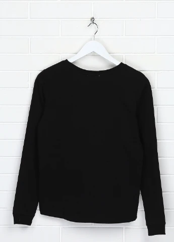 H&M свитшот рисунок черный кэжуал хлопок