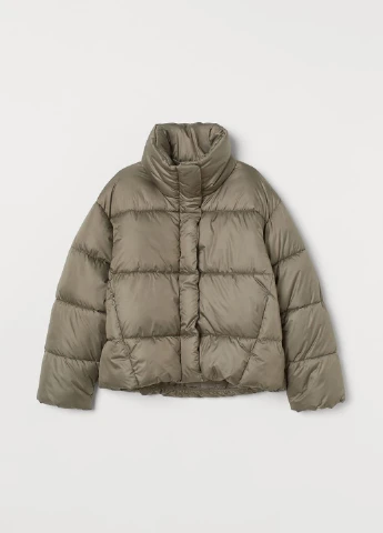 Оливковая (хаки) зимняя куртка H&M