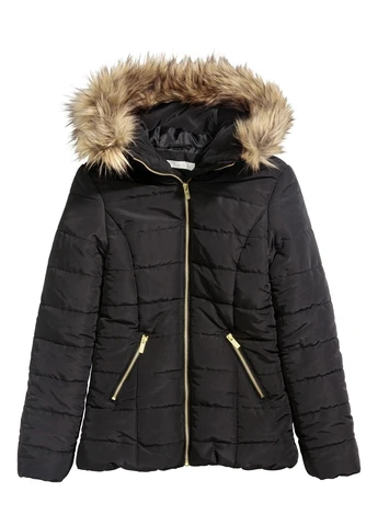 Черная демисезонная куртка H&M