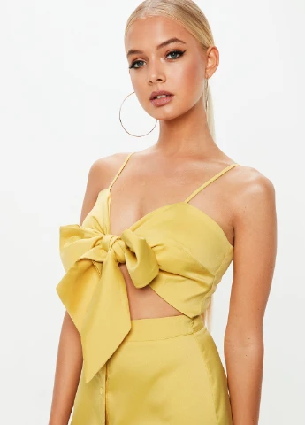 Жовтий кежуал сукня Missguided однотонна