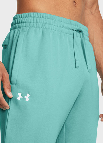 Бирюзовые спортивные демисезонные джоггеры брюки Under Armour