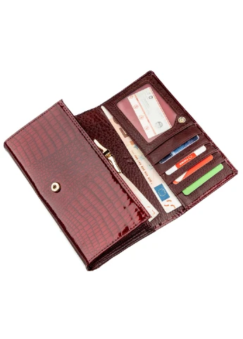 Жіночий шкіряний гаманець-візитниця 17х9 см st leather (252133416)