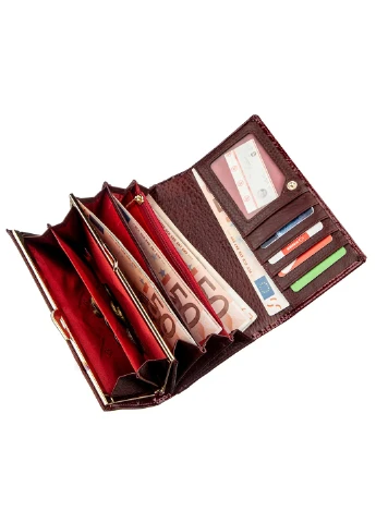 Жіночий шкіряний гаманець-візитниця 17х9 см st leather (252133416)