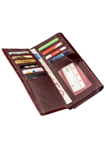Жіночий шкіряний гаманець-візитниця 17х9 см st leather (252133416)