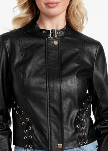 Чорна демісезонна куртка Guess