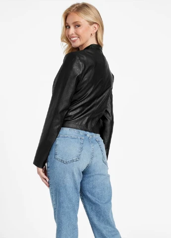 Чорна демісезонна куртка Guess