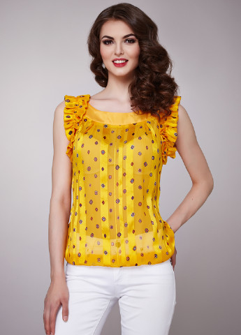 Желтая летняя блуза Gioia