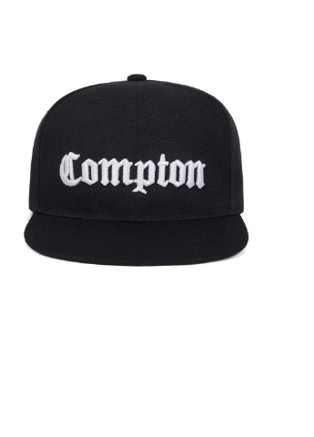 Кепка снепбек Compton 3 с прямым козырьком Белая, Унисекс NoName cнепбек (250377562)