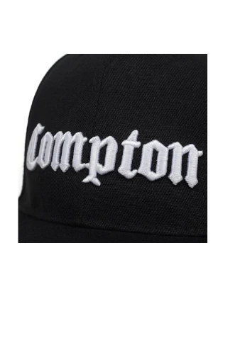 Кепка снепбек Compton 3 с прямым козырьком Белая, Унисекс NoName Cнепбек (250377562)