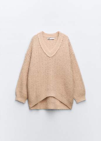 Бежевий зимовий пуловер пуловер Zara